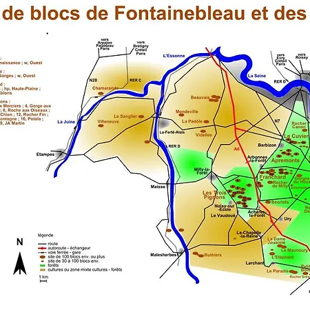 בית נופש Corps De Ferme Restaure Proche Barbizon